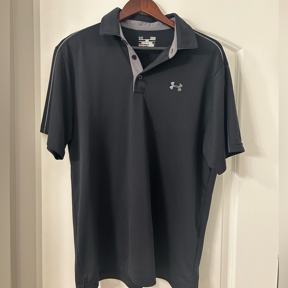 Black Underarmour Heatgear Golf Polo